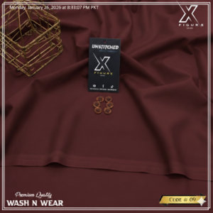 WASH N WEAR (MEHROON)
